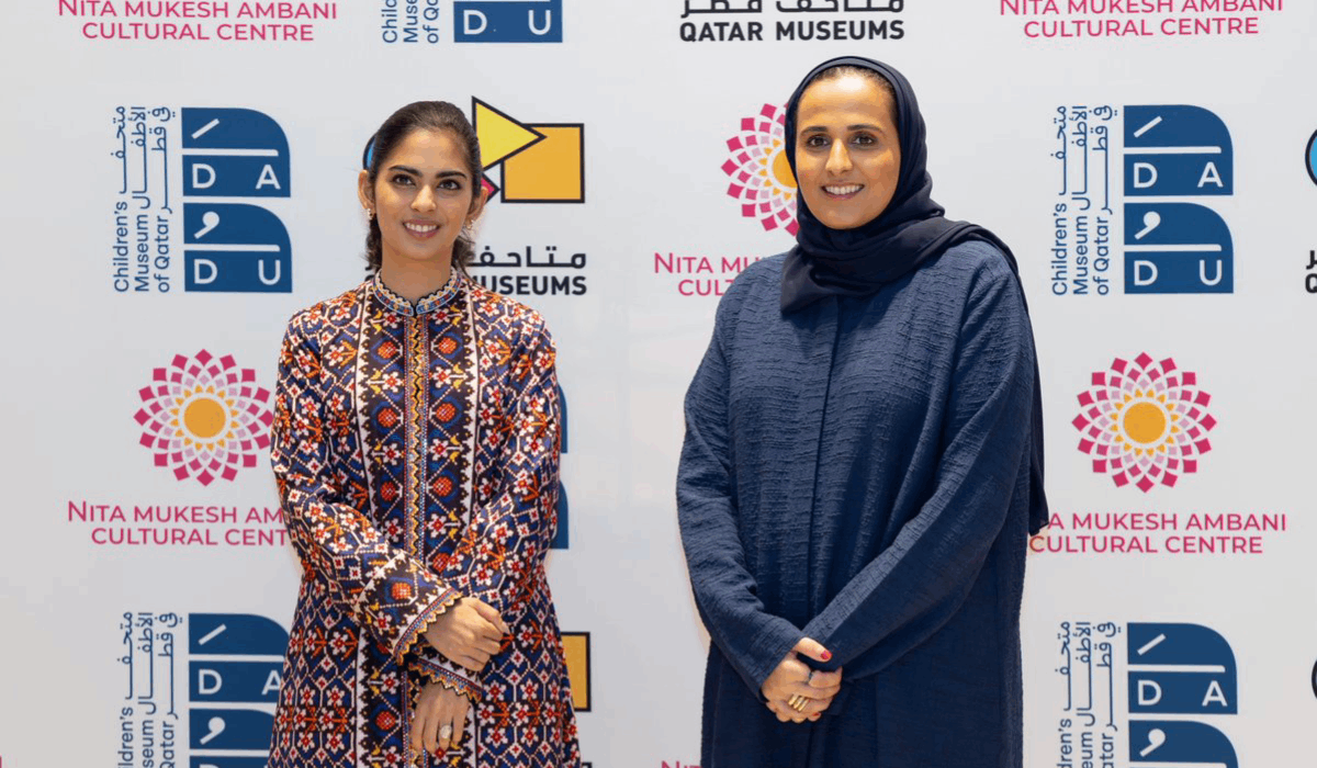 HE Sheikha Al Mayassa bint Hamad bin Khalifa Al-Thani and Isha Ambani